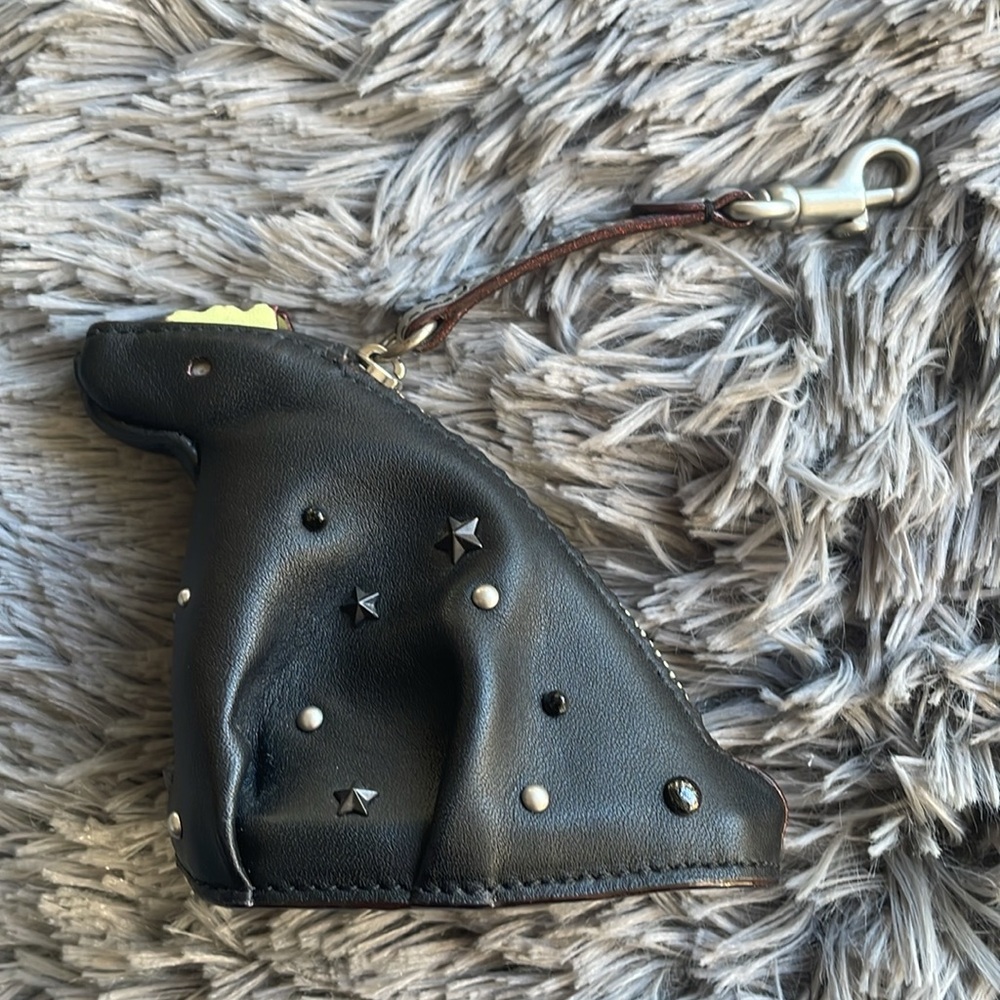 Coach ‘Space Rexy’ Leather Coin Purse/Pouch - Picture 4 of 15